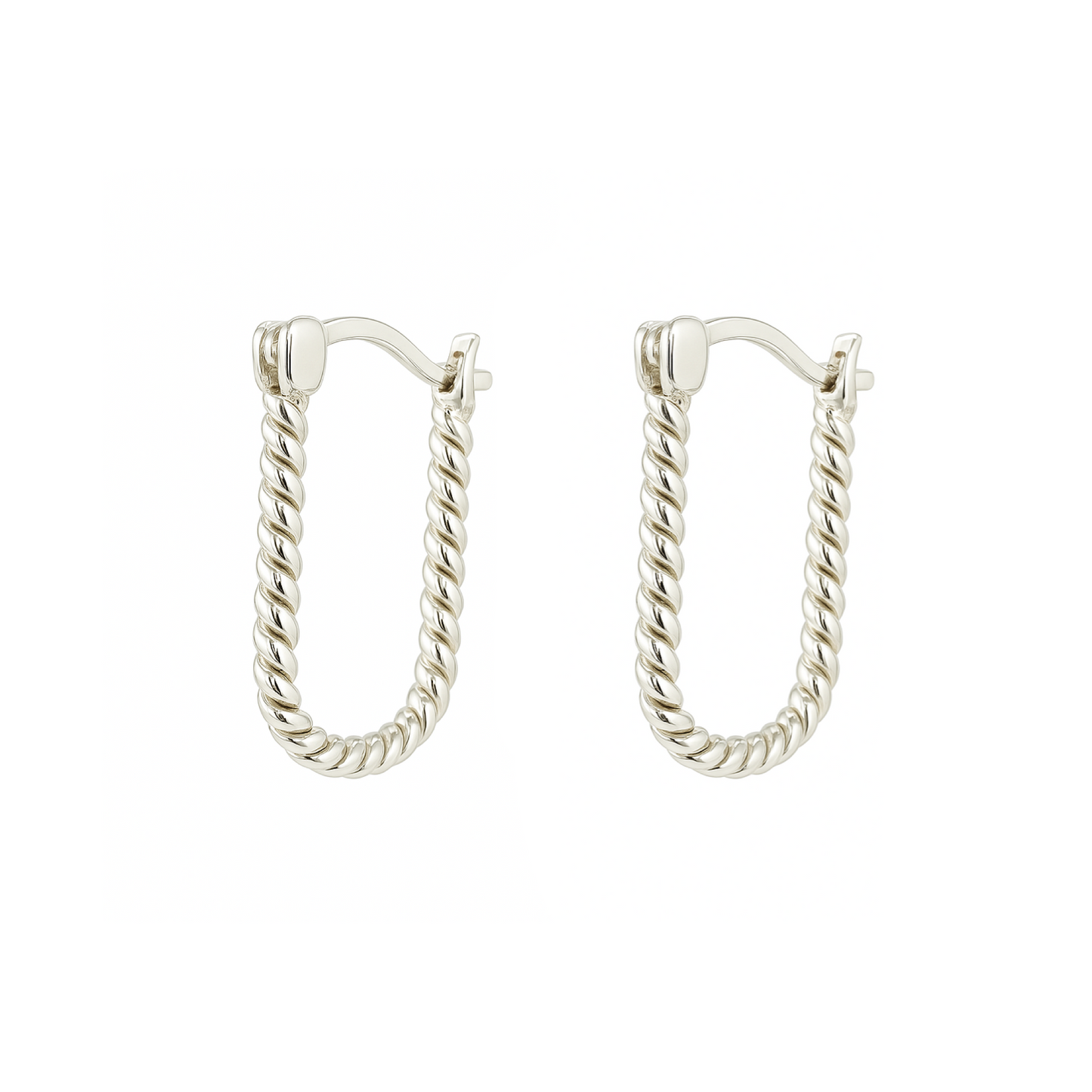 ARETES RECTANGULARES TRENZADOS