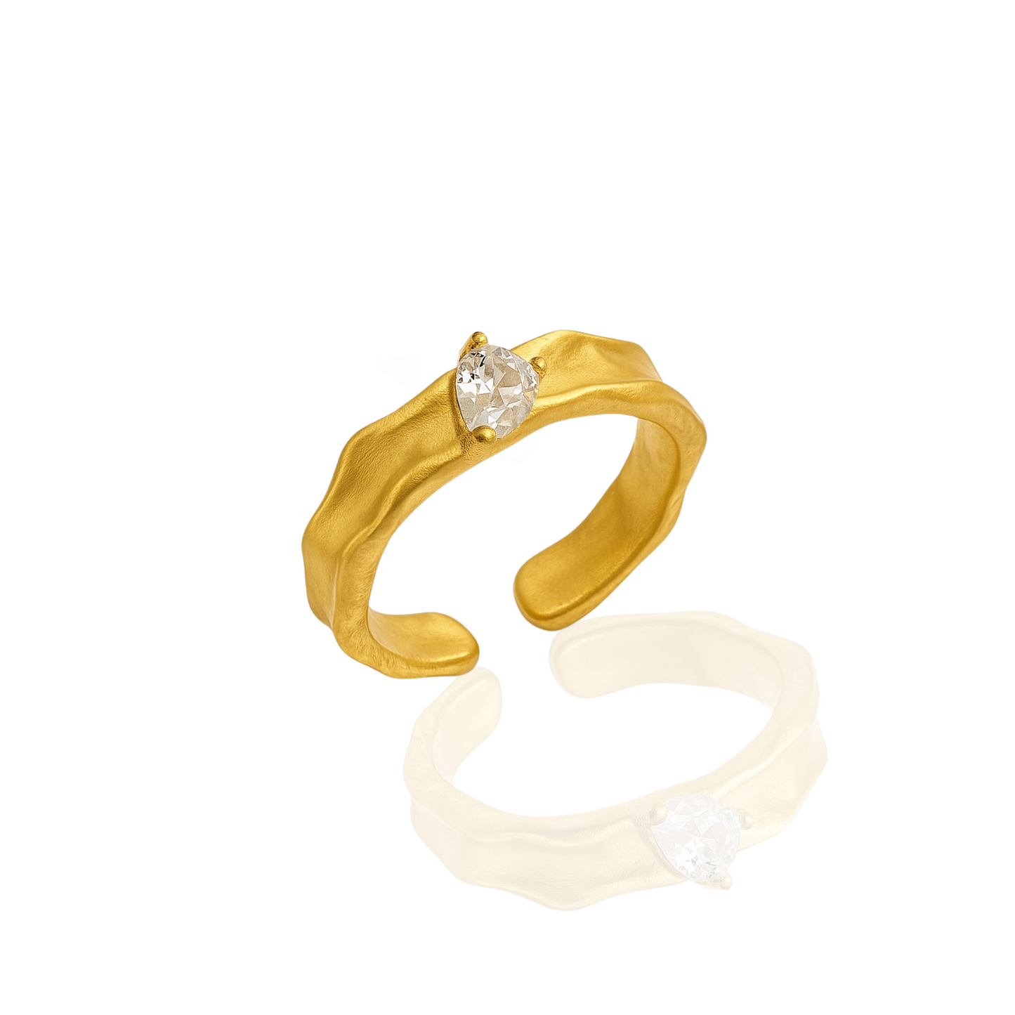 GOLDEN DROP OF LIGHT RING