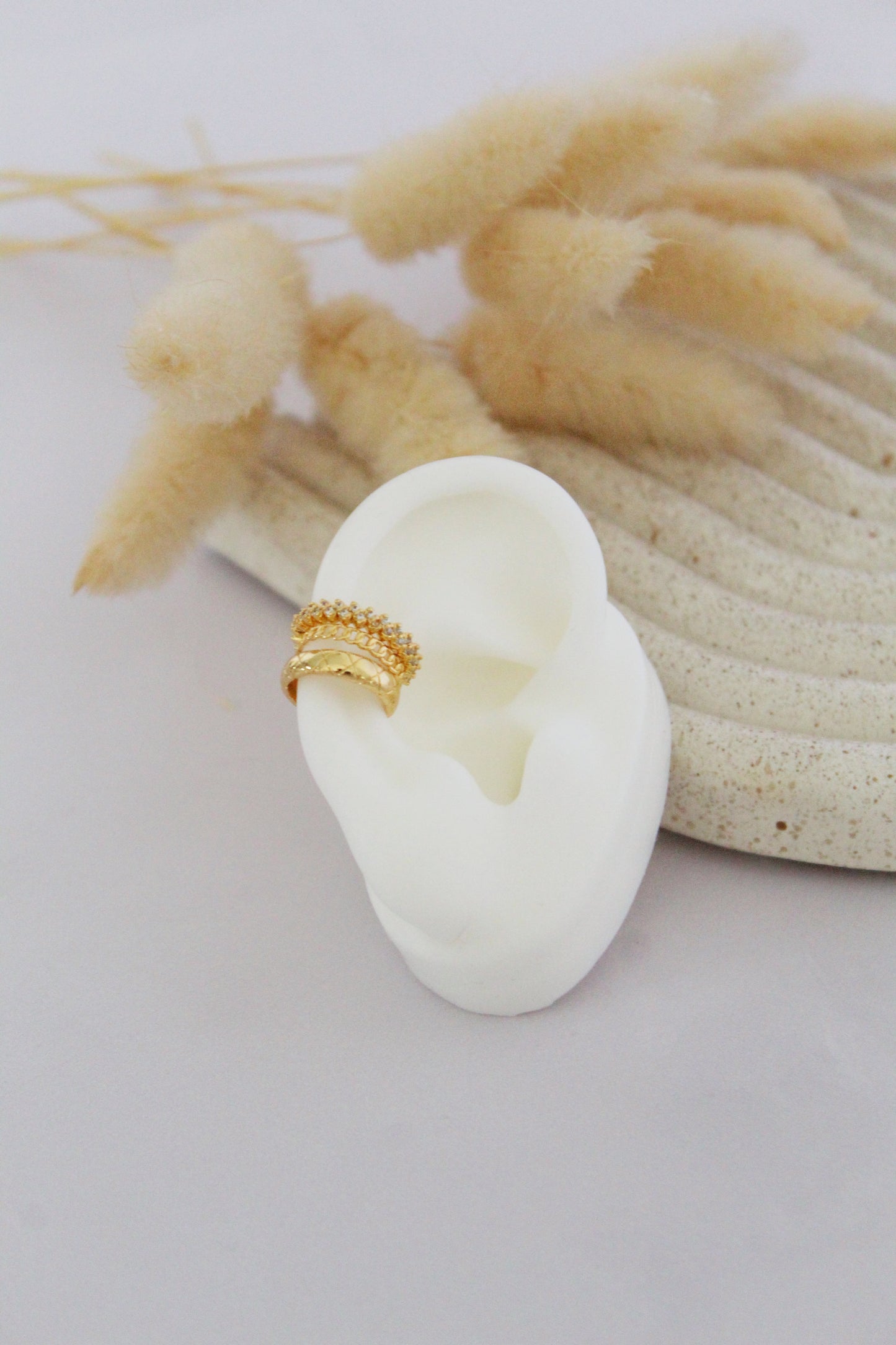 GOLDEN TRIO EARCUFF