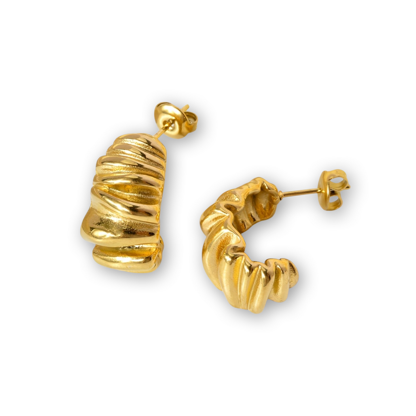 SHAPED HOOP EARRINGS