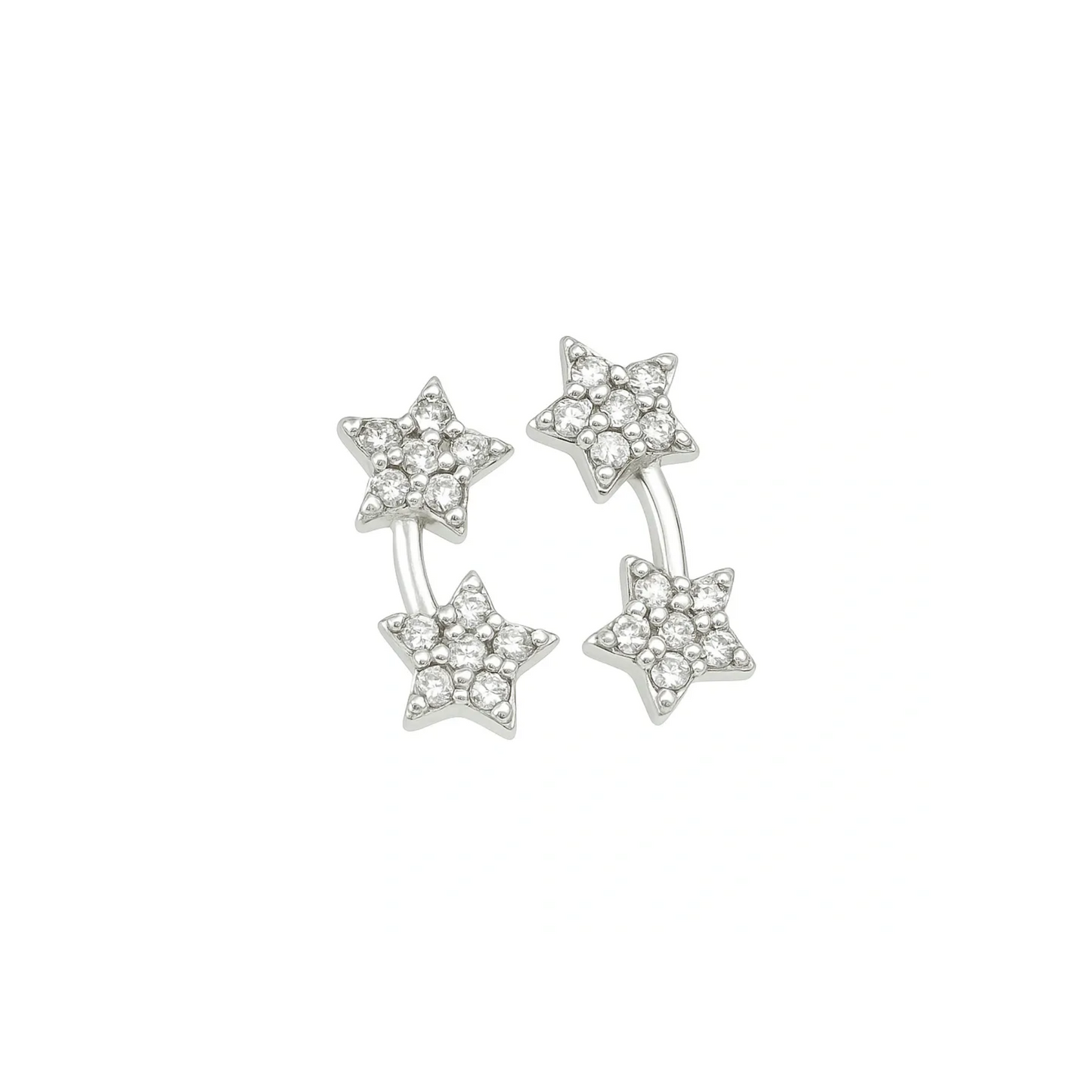 ARETES DE ESTRELLAS CON CIRCONIA