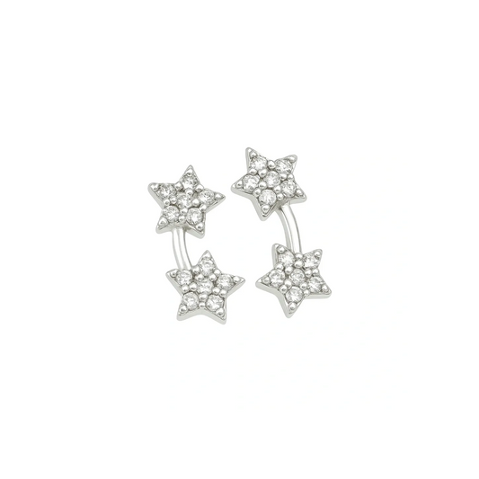 ARETES DE ESTRELLAS CON CIRCONIA
