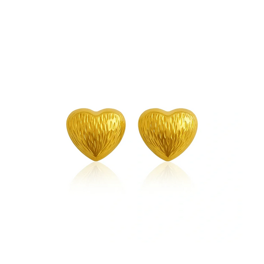 GOLDEN HEART EARRINGS