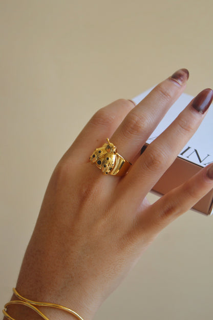 LUCKY LADYBUG RING