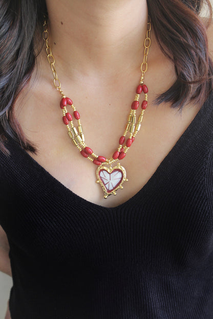 BURNING HEART NECKLACE