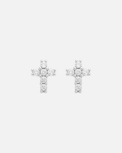 ARETES CRUZ CON CIRCONIA