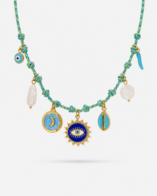 AZURE TALISMAN NECKLACE