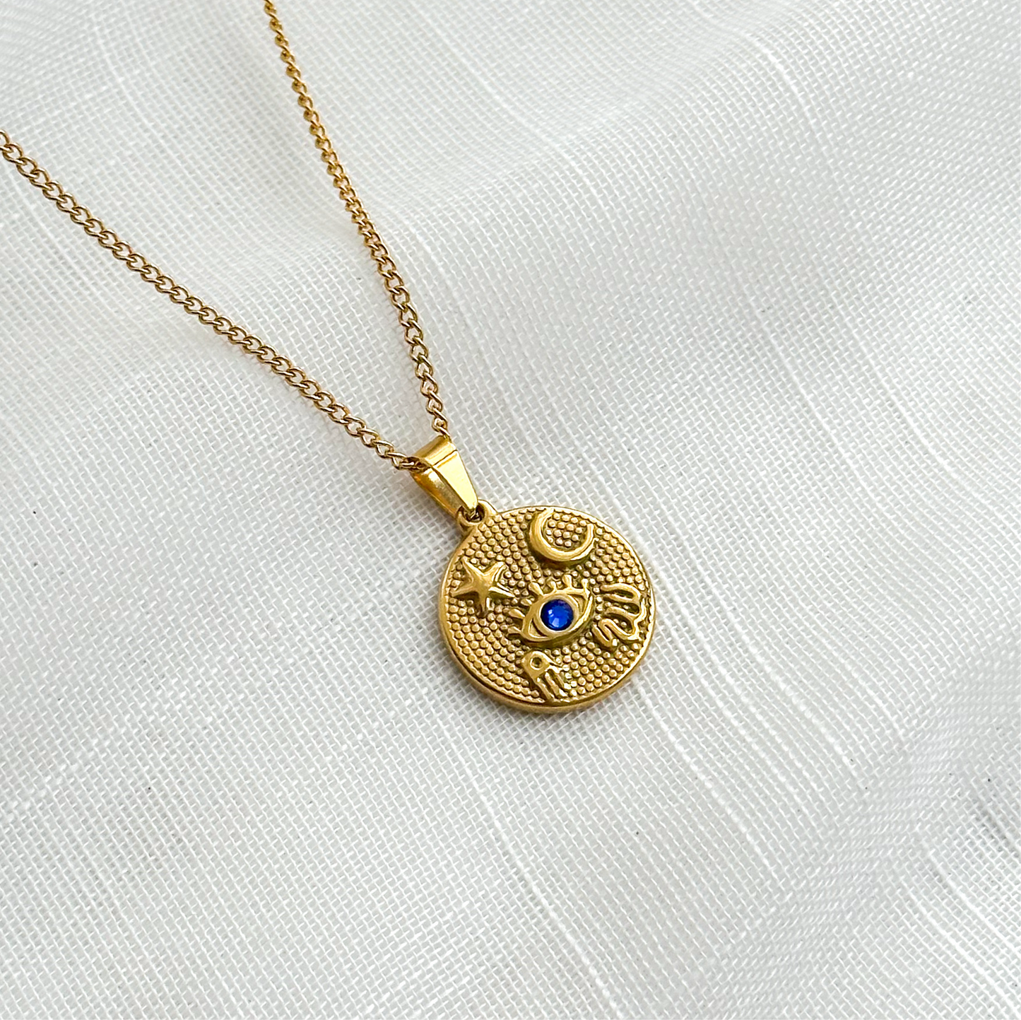 BLUE EYE CELESTIAL MEDALLION