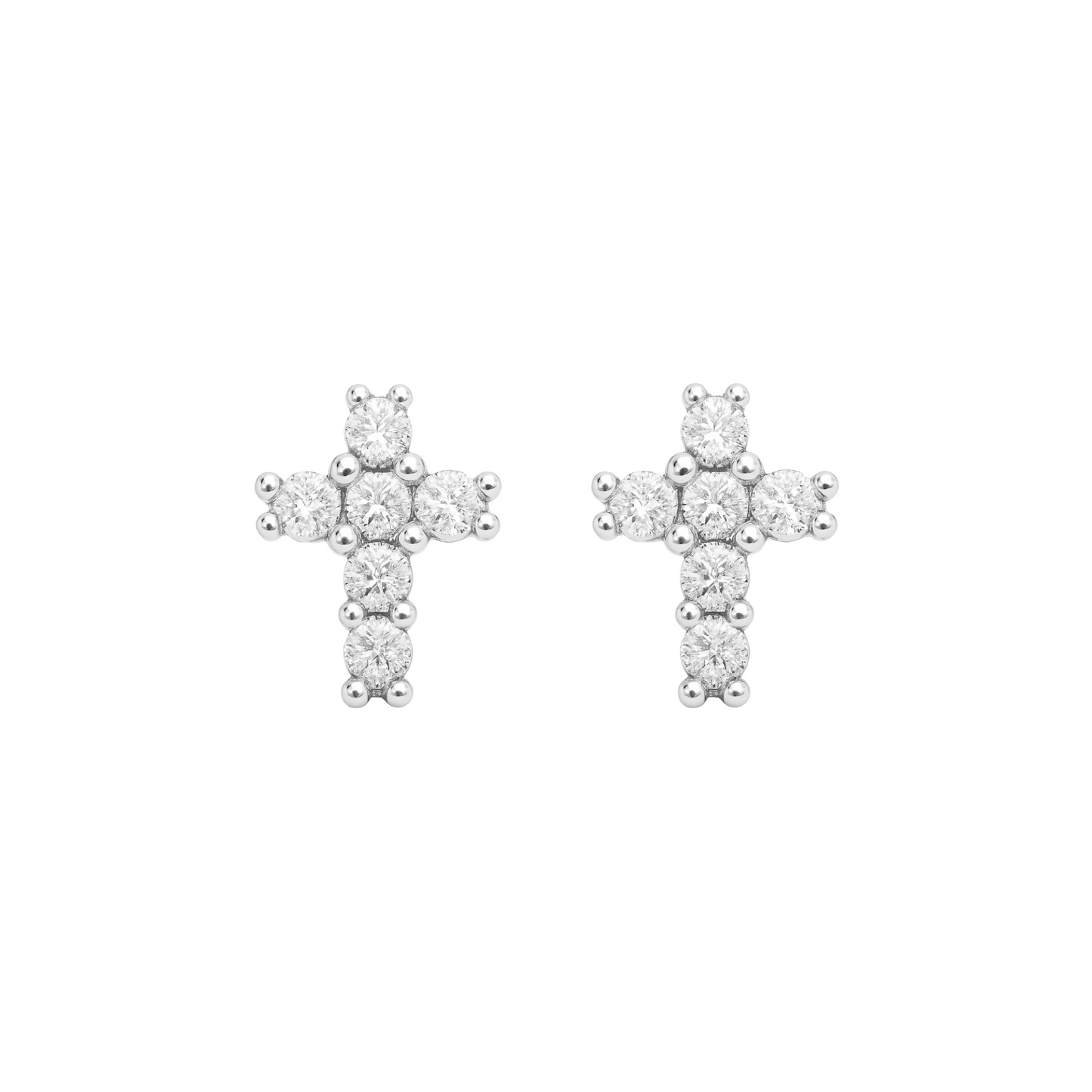 ARETES CRUZ CON CIRCONIA
