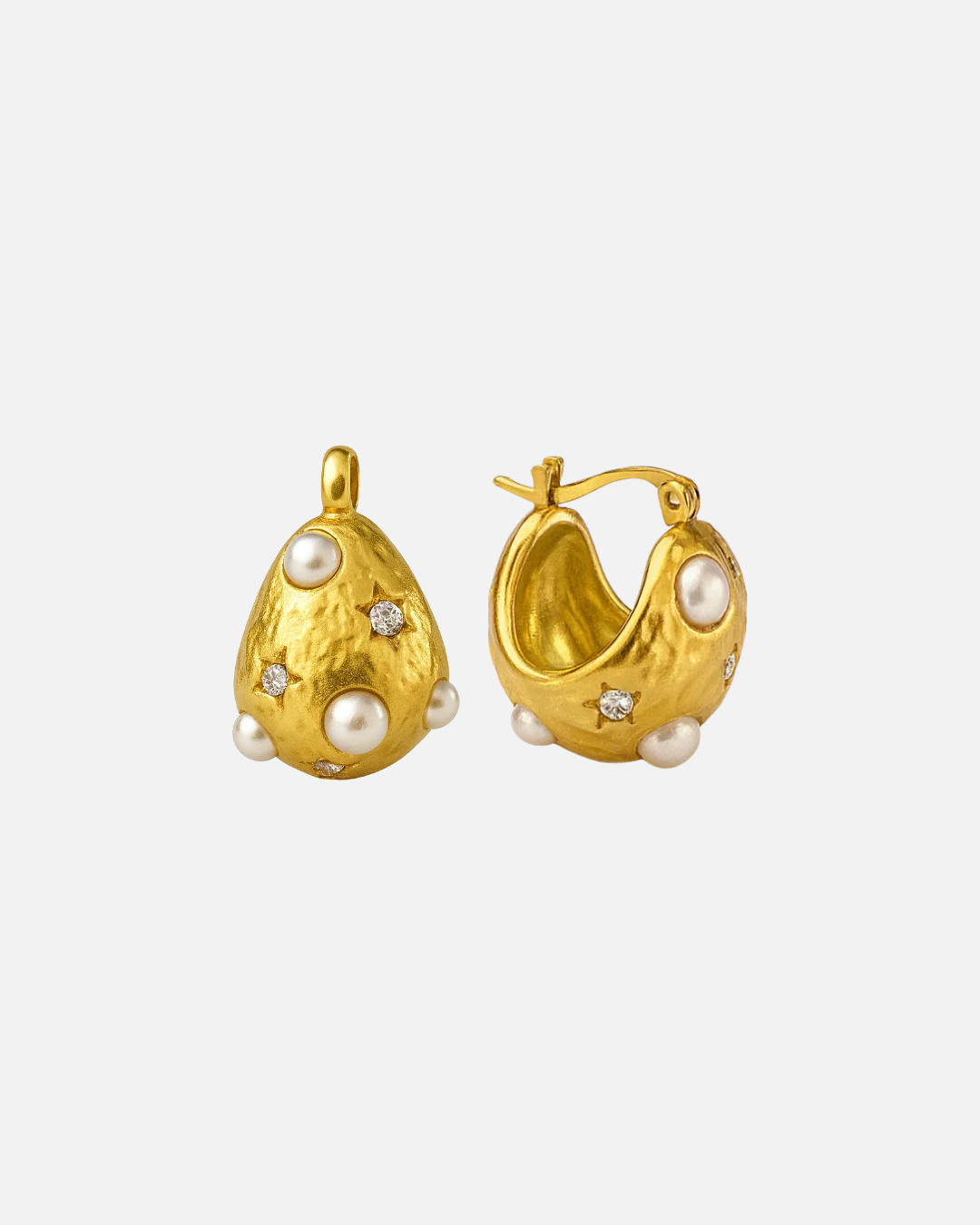 MOON DROP HOOPS