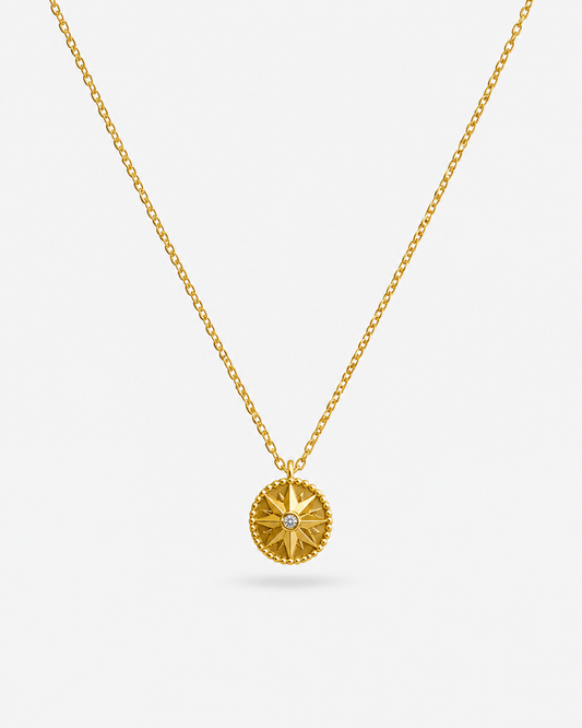 SOLEIL MINI MEDALLION NECKLACE